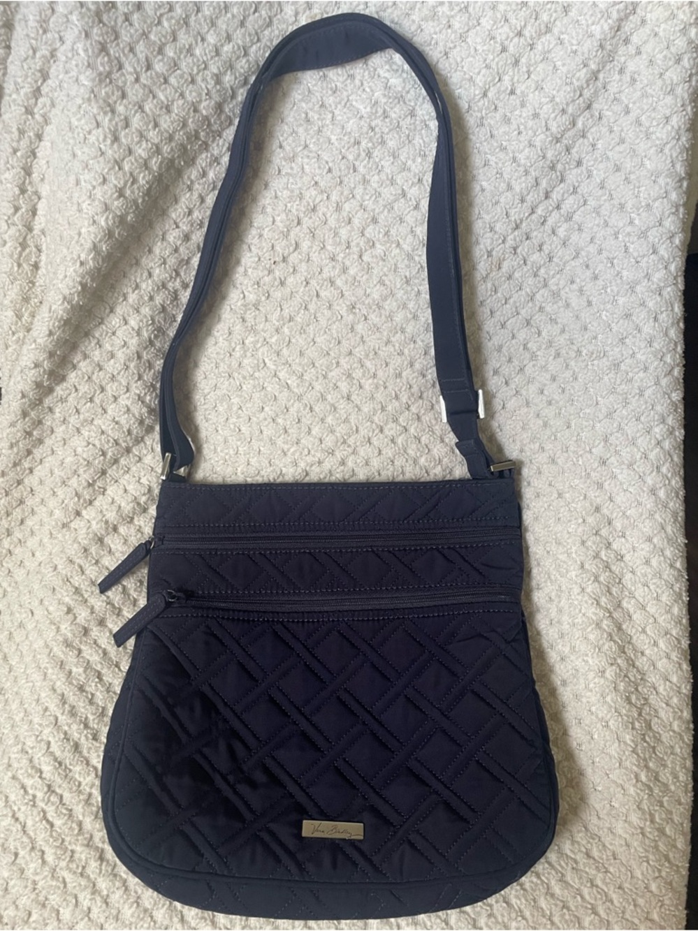 Vera Bradley Quilted Crossbody Bag in Navy